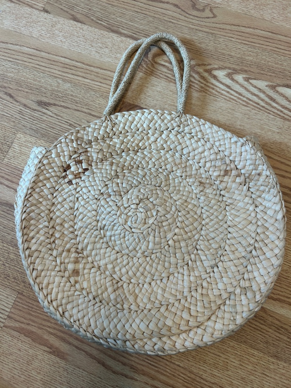 Straw Tote Maud Fourier Paris x Anthropologie Handmade Natural Straw Boho Bag - Picture 4 of 5